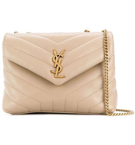 ysl beige tribute|YSL beige shoulder bag.